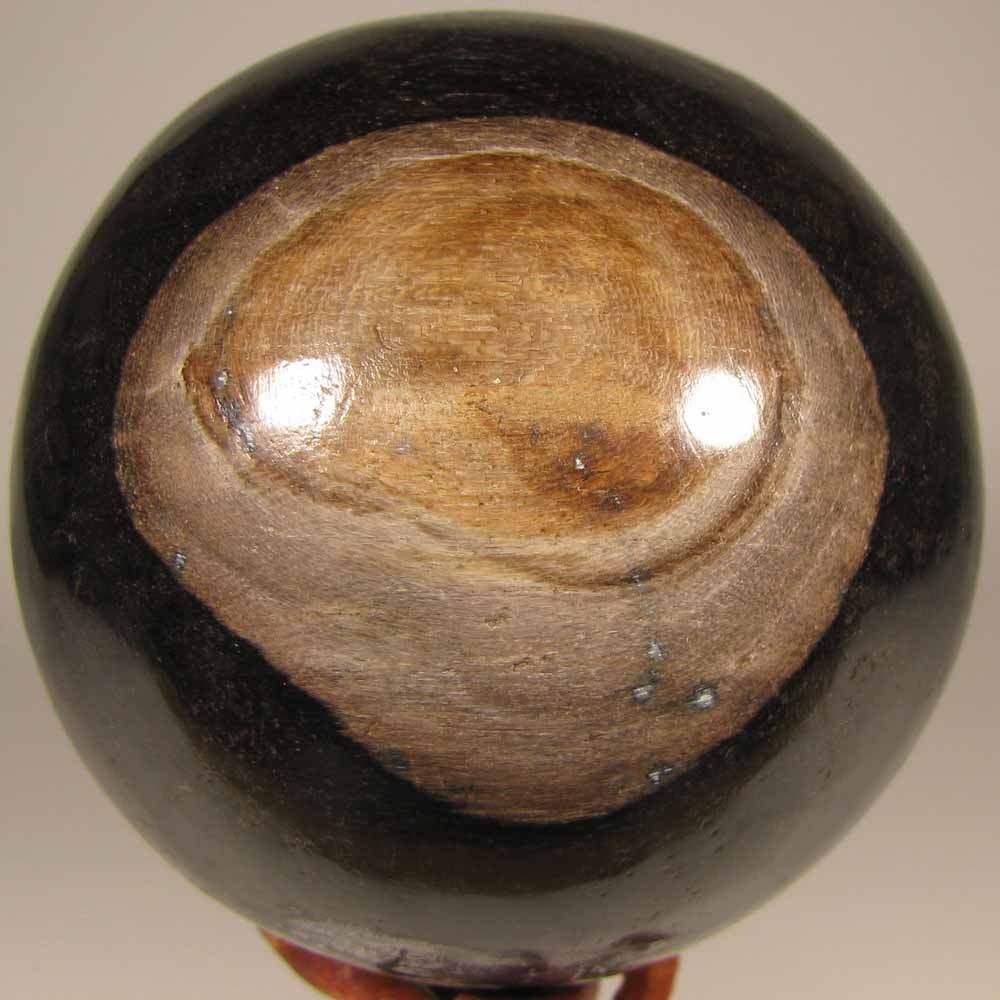 3.4″ PETRIFIED WOOD Sphere Ball w/ Stand – Indonesia – 87mm – 1.9 lbs.