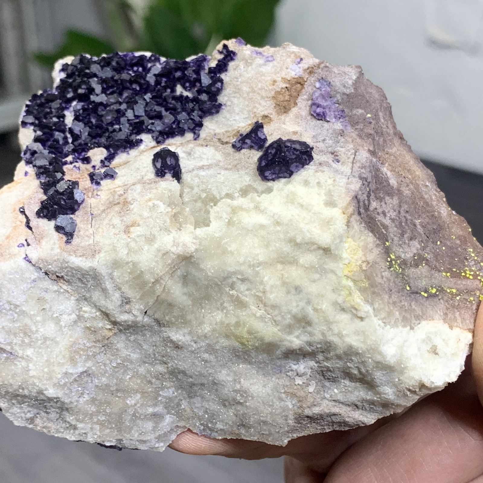 248G Rare transparent purple cubic fluorite mineral crystal sample/China