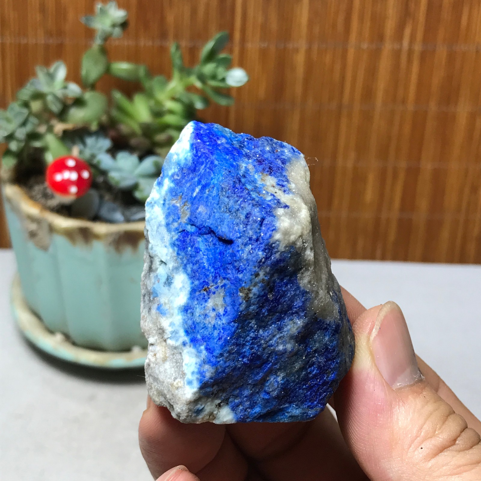 73g Natural lapis lazuli Crystal gemstone Rough Mineral Specimen healing A6065