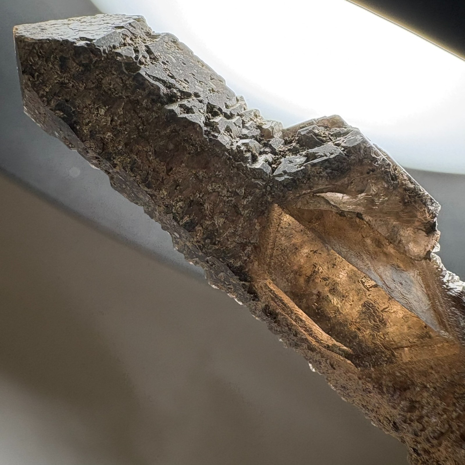 Natural Etched Flashy Point Rare Specimen Raw Mineral Healing with Acrylic Stand