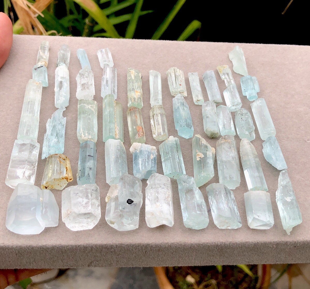 100 Grm Top Class Aqumarine Crystal Natural Colour Shiger Pakistan