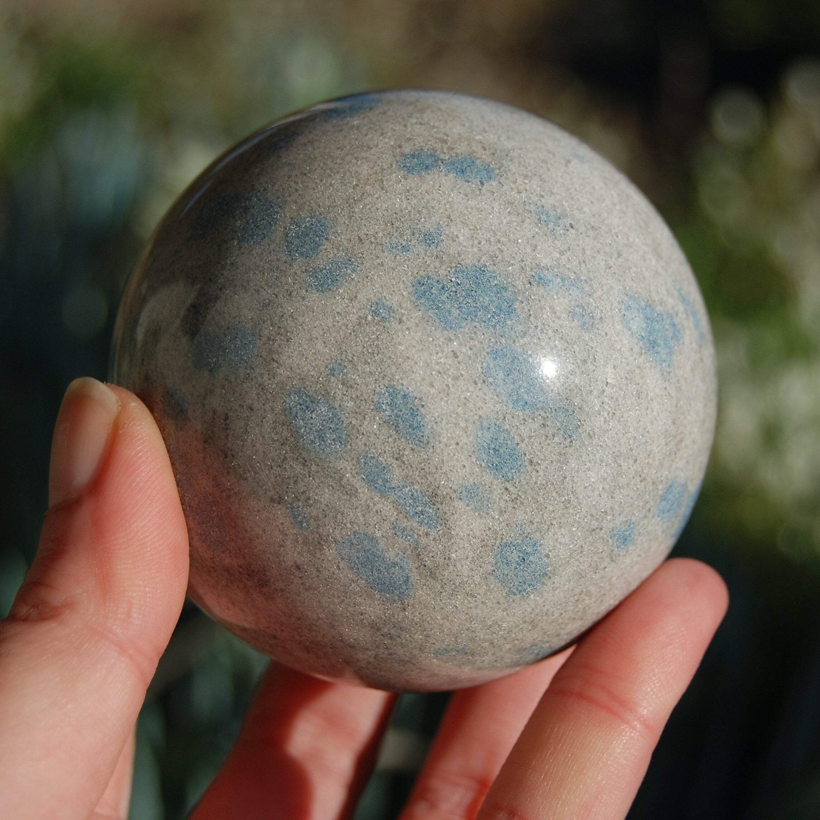 Large Apatite in Cleavelandite Crystal Sphere 2.75in 1.2lb – Stone of Inspiratio