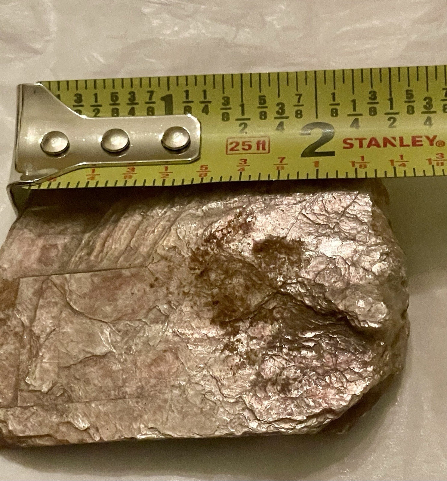 Muscovite Mica Book Hard Crystal Pink Shiny Layers Multicolor 79 Grams Beautiful
