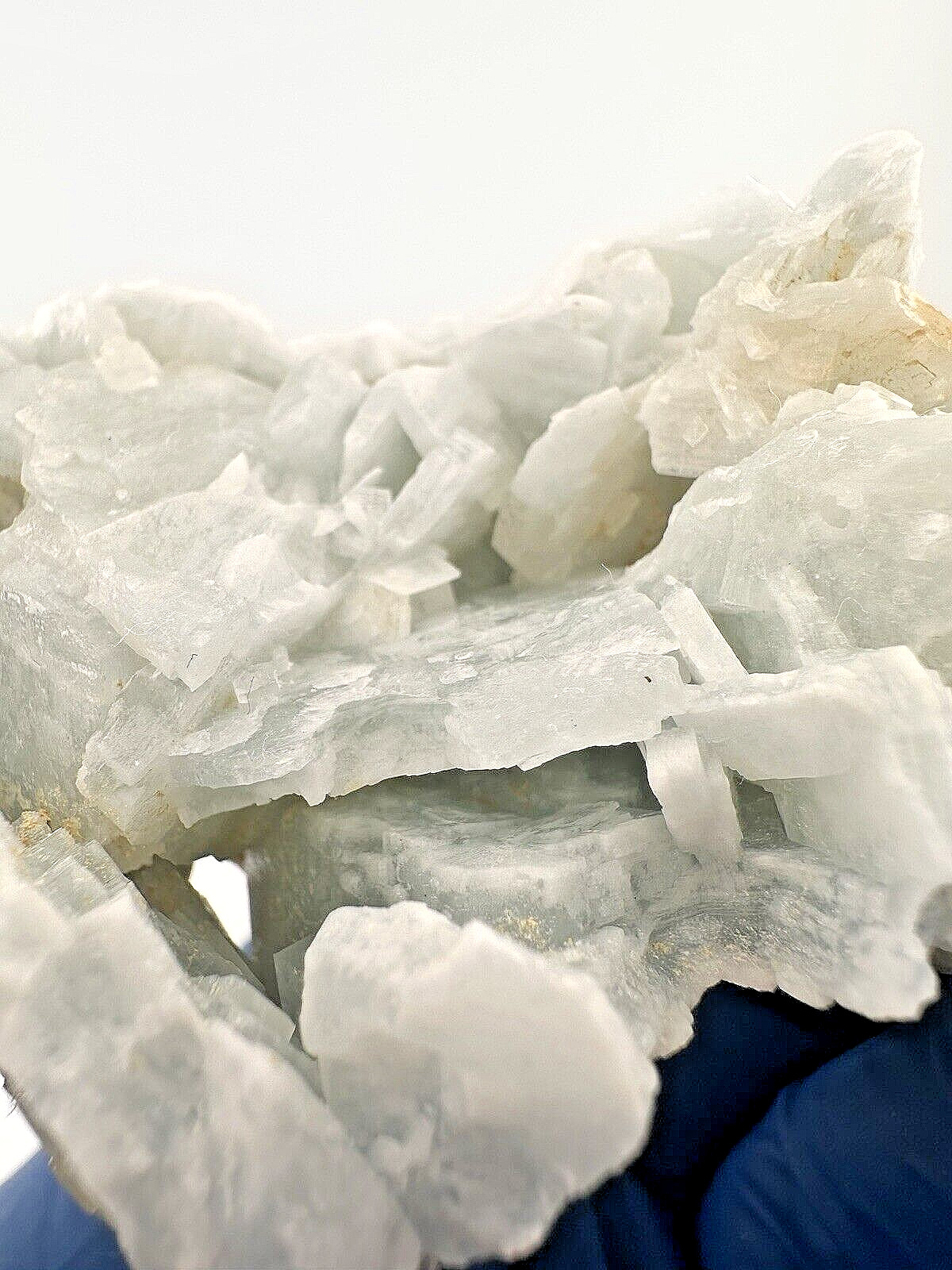 Cluster Sky Blue Barite baryte Crystal Cluster from Morocco 8 oz 3″