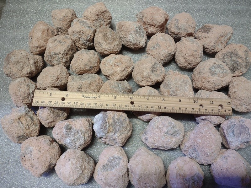 Bulk Wholesale 15 Lbs Mine Run Sonora Crystal Geodes & Nodules, 2-2.25″ Diameter
