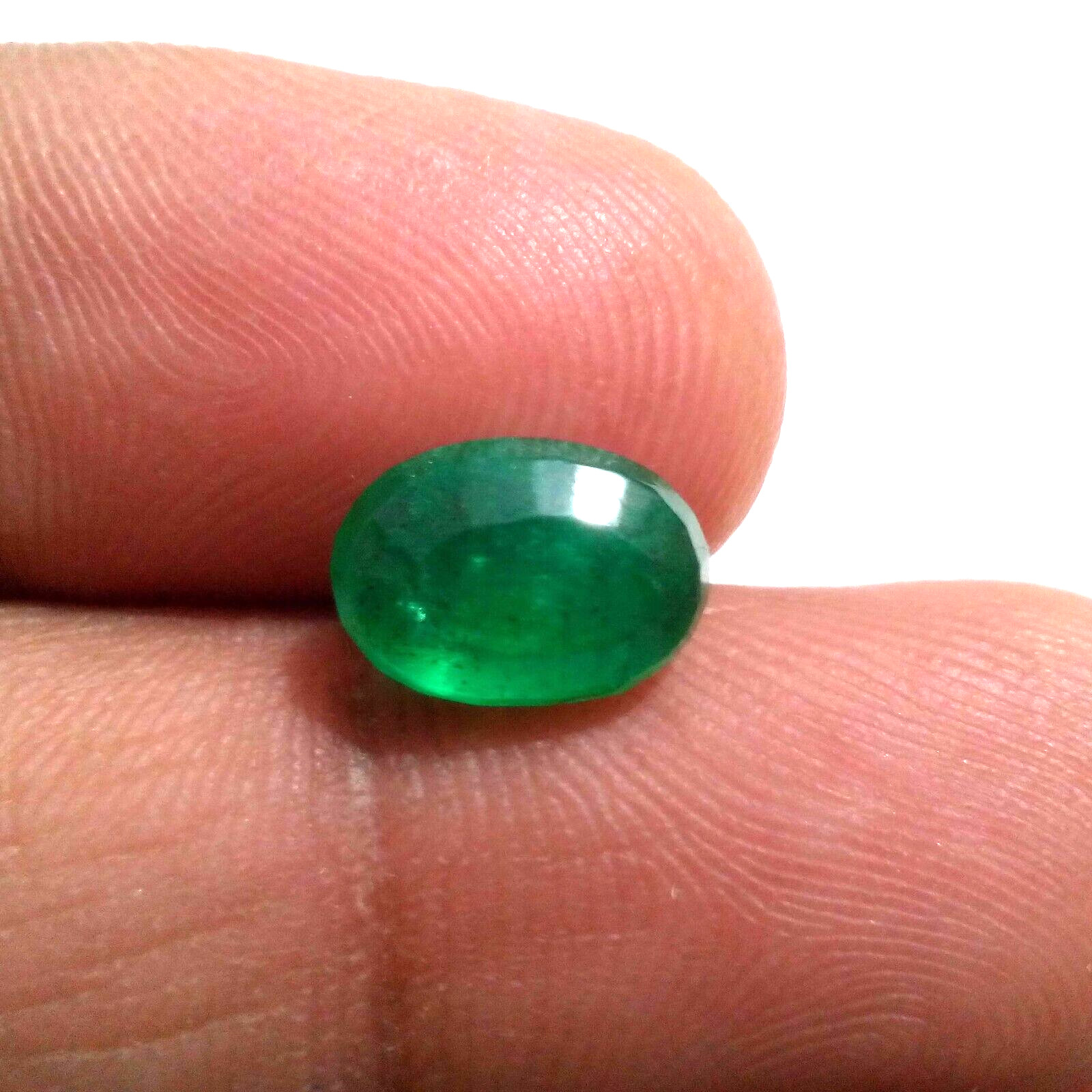 Fabulous Zambian Emerald Oval Shape 2.50 Crt Pretty Green Faceted Loose Gemstone