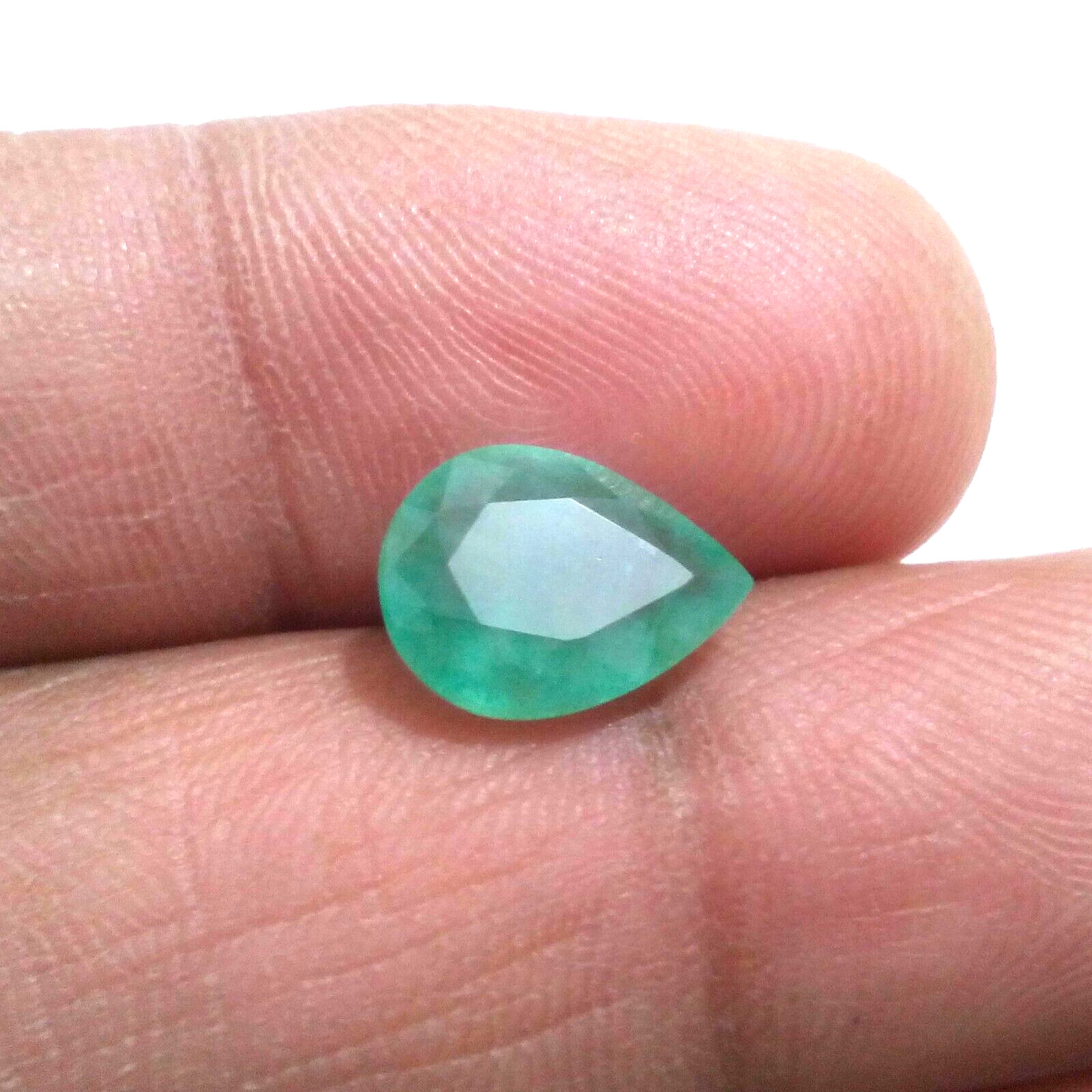 Natural Zambian Emerald Faceted Pear Shape 3.30 Crt Zambian Loose Gemstone