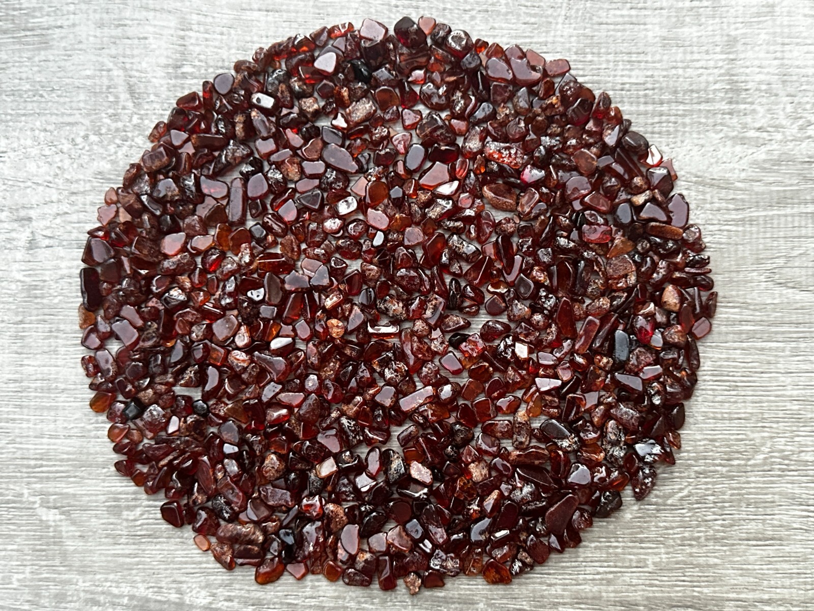 Grade A++ Orange Garnet Semi Tumbled Gemstone Large Chips 4 – 12 mm, Bulk Lot