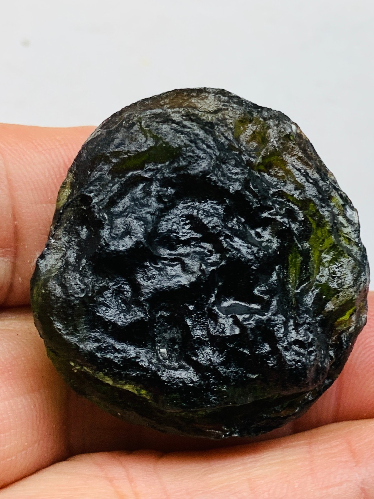 TOP Moldavite Raw Moldavite Crystal from Czech Republic PICcertificate 90CT