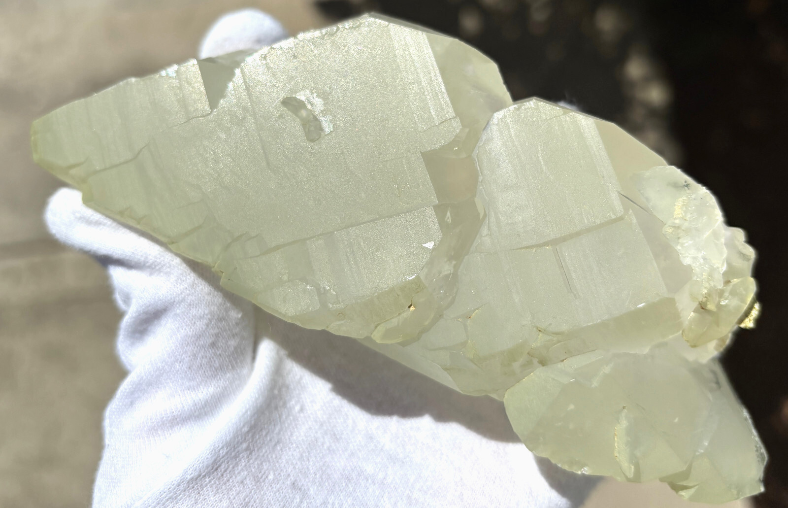 USA SALE SEE VIDEO 479g 1LB+ 6.1″ LARGE ELESTIAL EPIDOTE QUARTZ CRYSTAL SPECIMEN