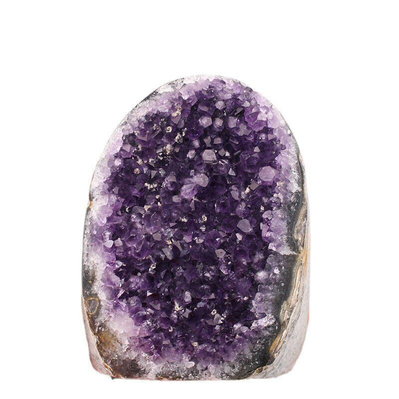 600g+ Natural Amethyst geode quartz cluster crystal specimen healing