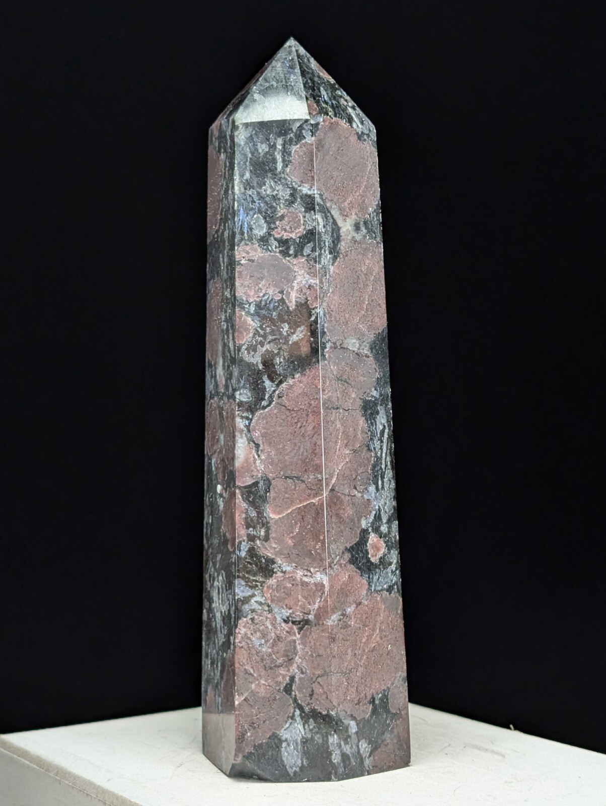 Garnet Tower Crystal Large Big Tall Gemstone Point Wand