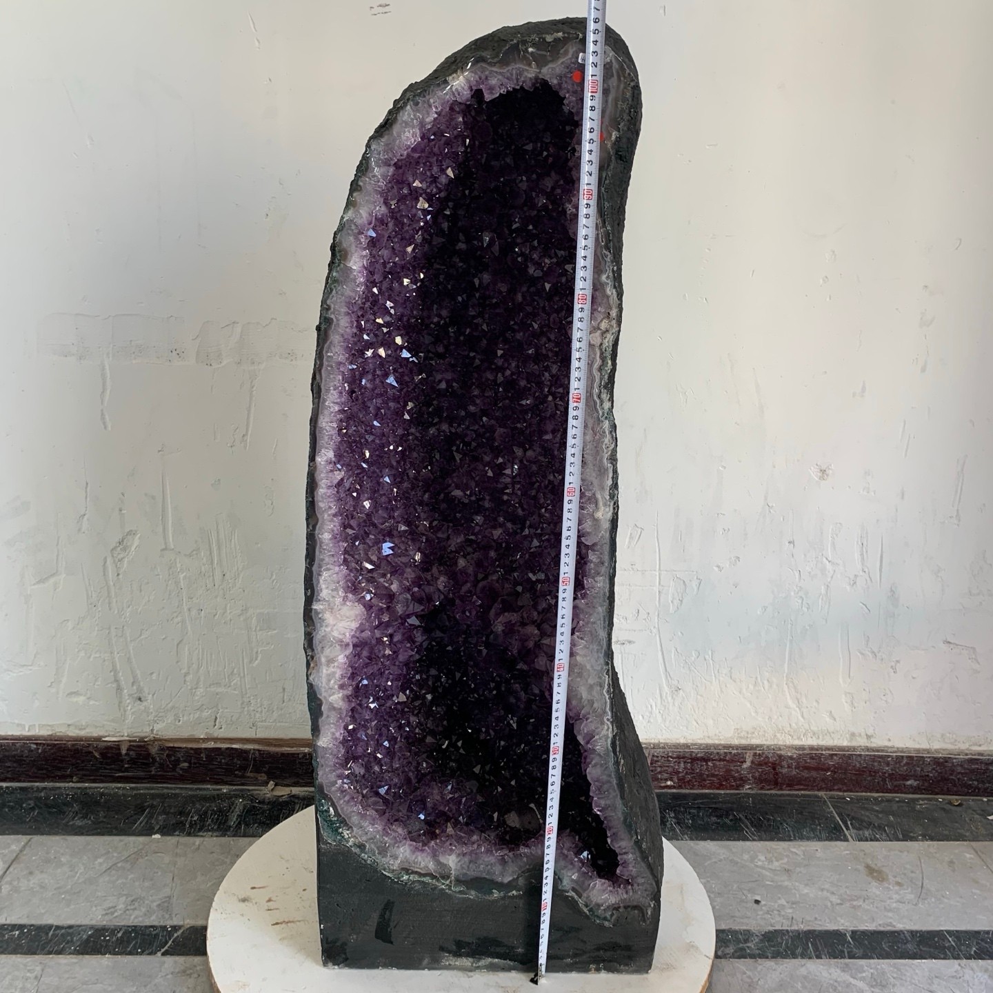 308LB Natural Amethyst Cathedral English Cluster Crystal Specimen Healing