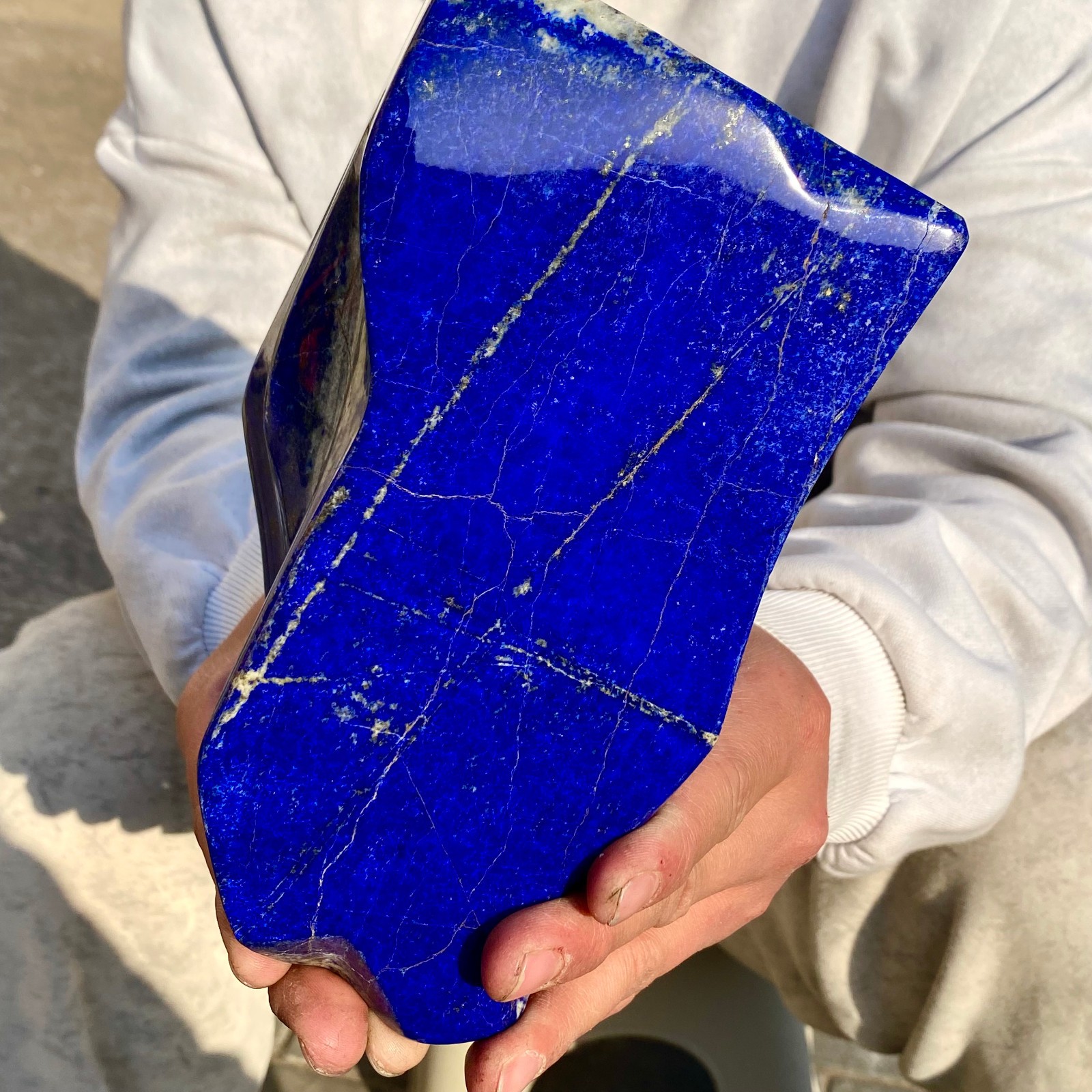 7.3LB Natural Stone Lapis Lazuli Freeform Polished Crystal Mineral Specimen