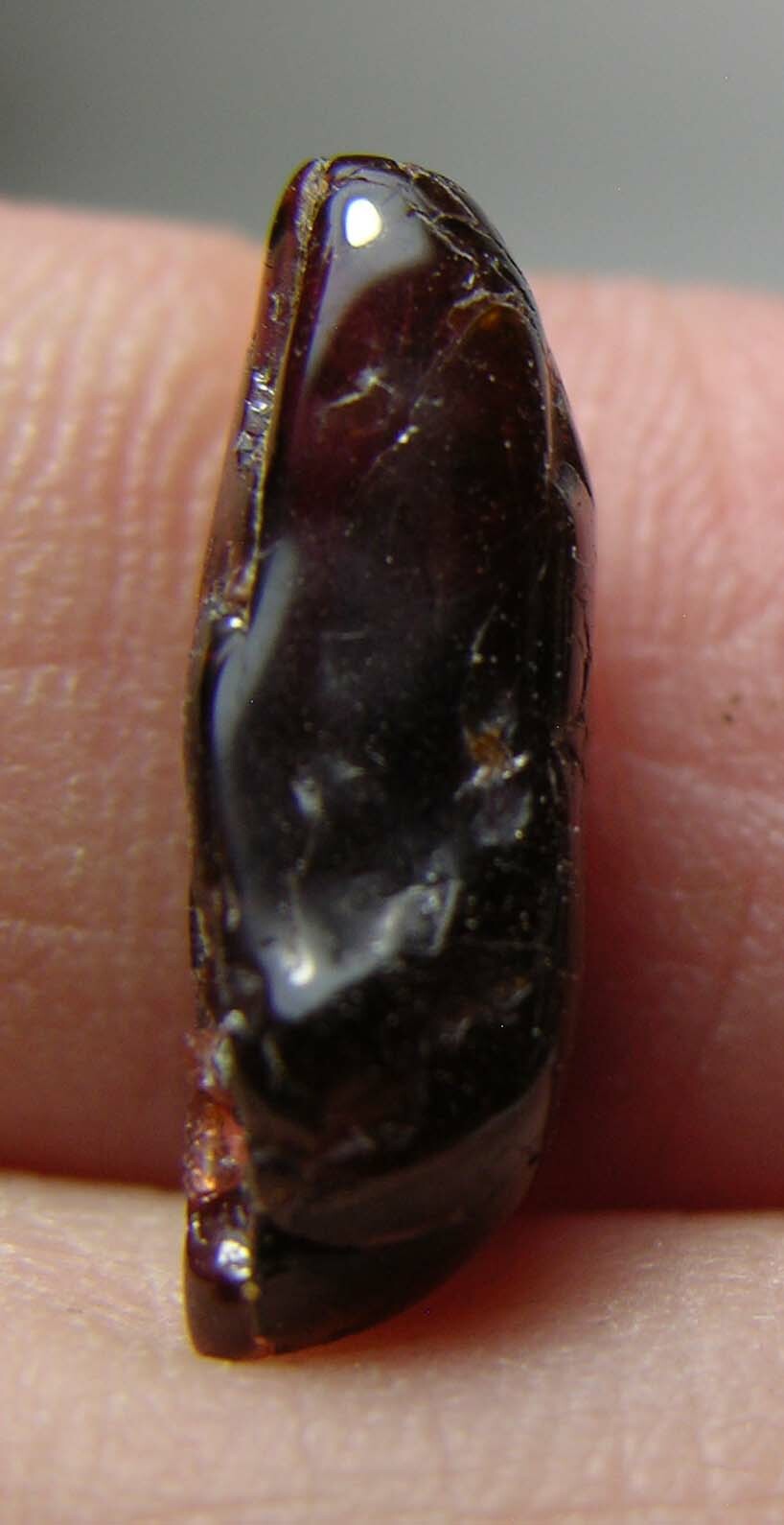 7.25ct 100% Natural Africa Tumbled Rough Mandarin Garnet Specimen 1.40g 16.00mm