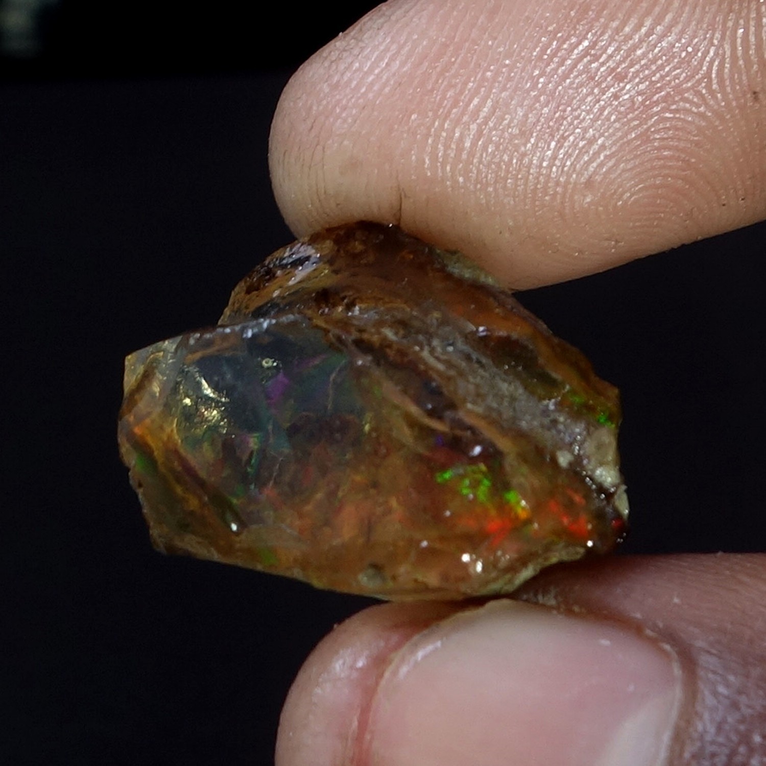 Opal Natural Ethiopian Loose Rough Raw Opal Gemstone Multi Fire Oil Rough 25 CT
