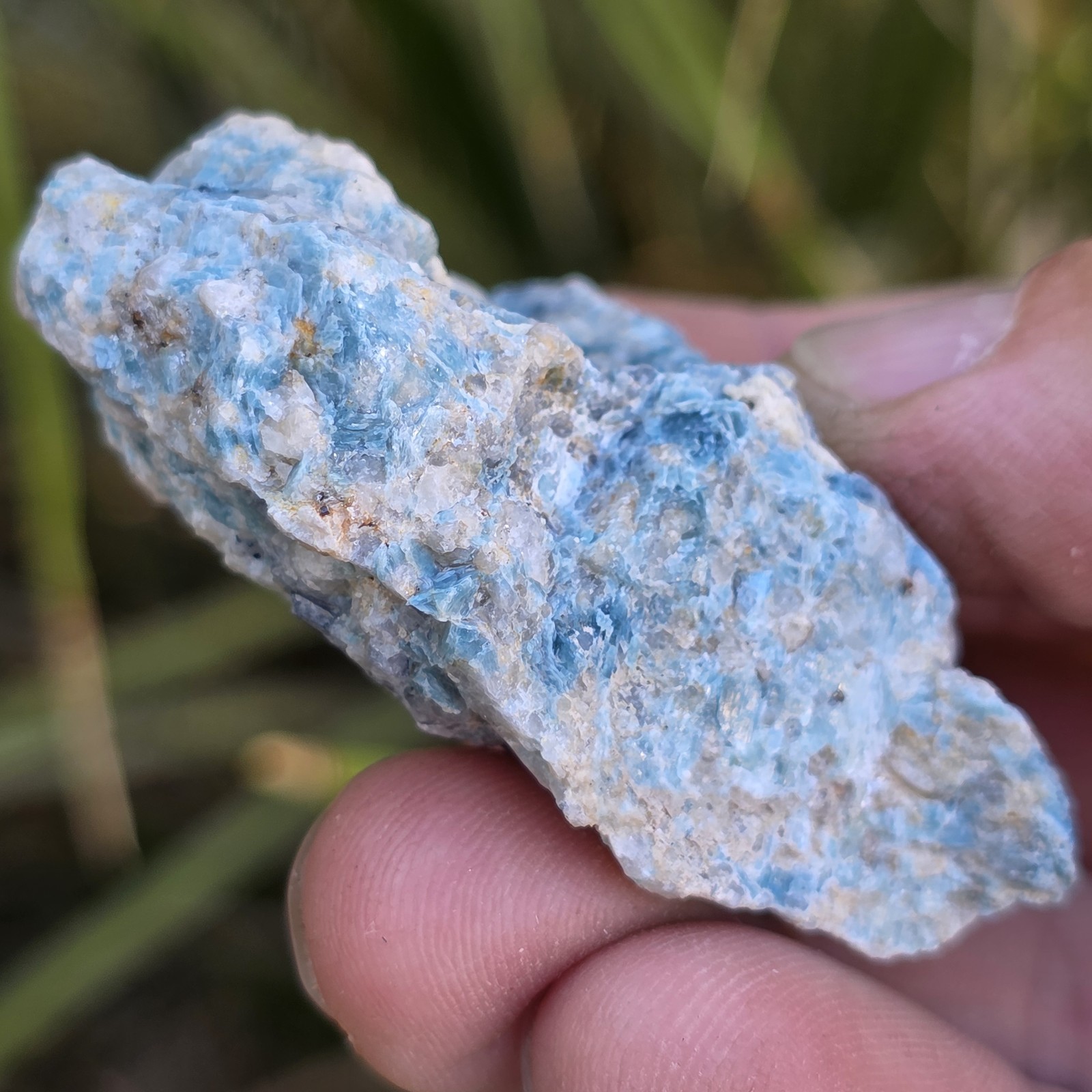 Kyanite Ore Specimen, Bluebird Mine, CA, Raw Stone, Natural Blue Rock Sample