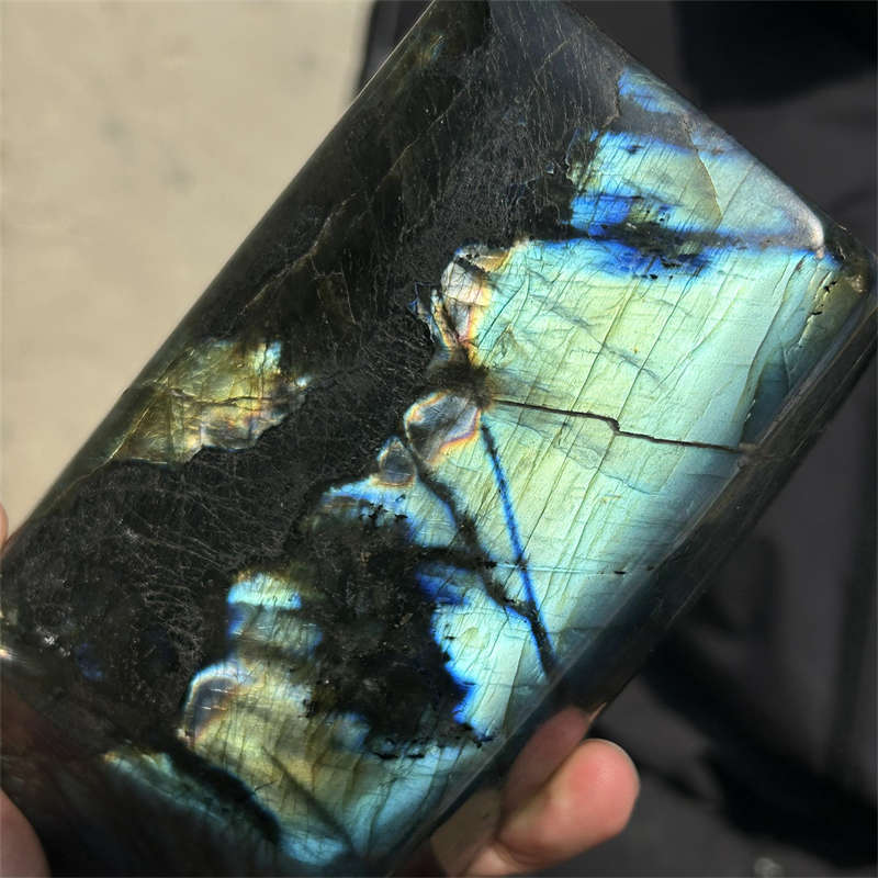 1.32kg Natural Labradorite Quartz Crystal Spectrolite Mineral Reiki healing