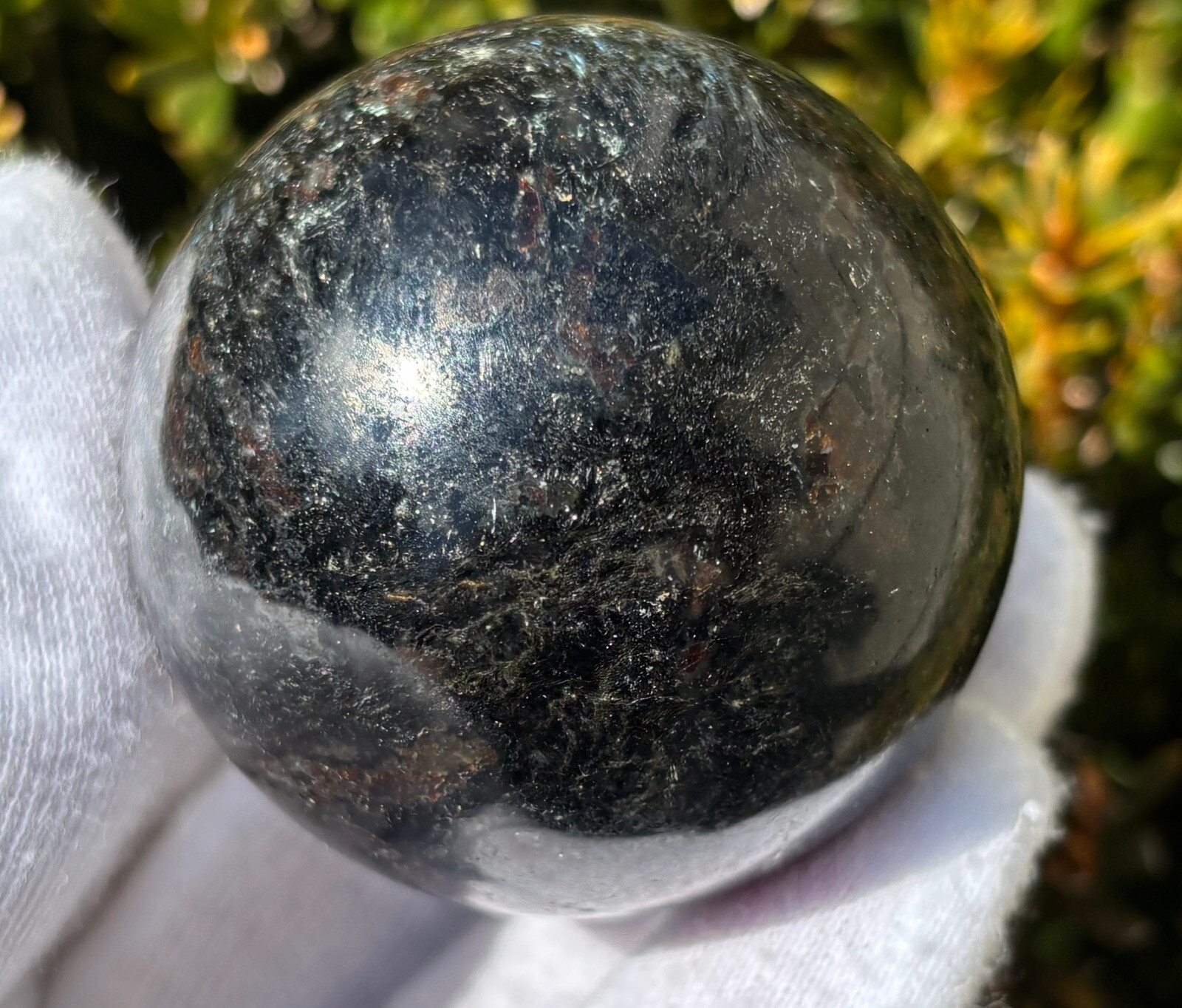 USA SALE 343g “LOT ARFVEDSONITE” ANTHO PHYLLITE SPHERES SPHERE 1.92″ & 1.87″