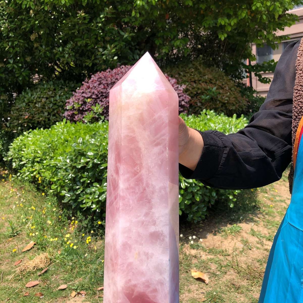 14.52LB Large Natural Powder Crystal Column Wand Obelisk Mineral Healing 5051