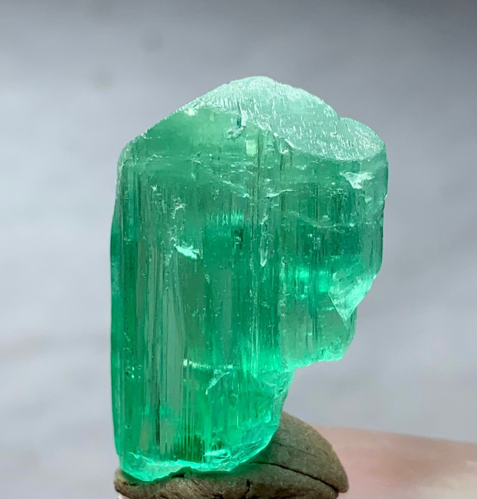 40 Carat Green Kunzite Crystal From Afghanistan
