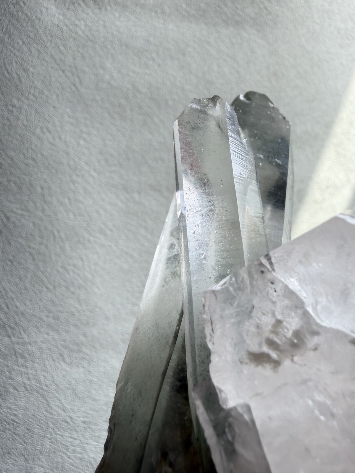 Zeca de Souza Brazil Quartz Cluster with Chlorite Inclusions & Elegant Vertical