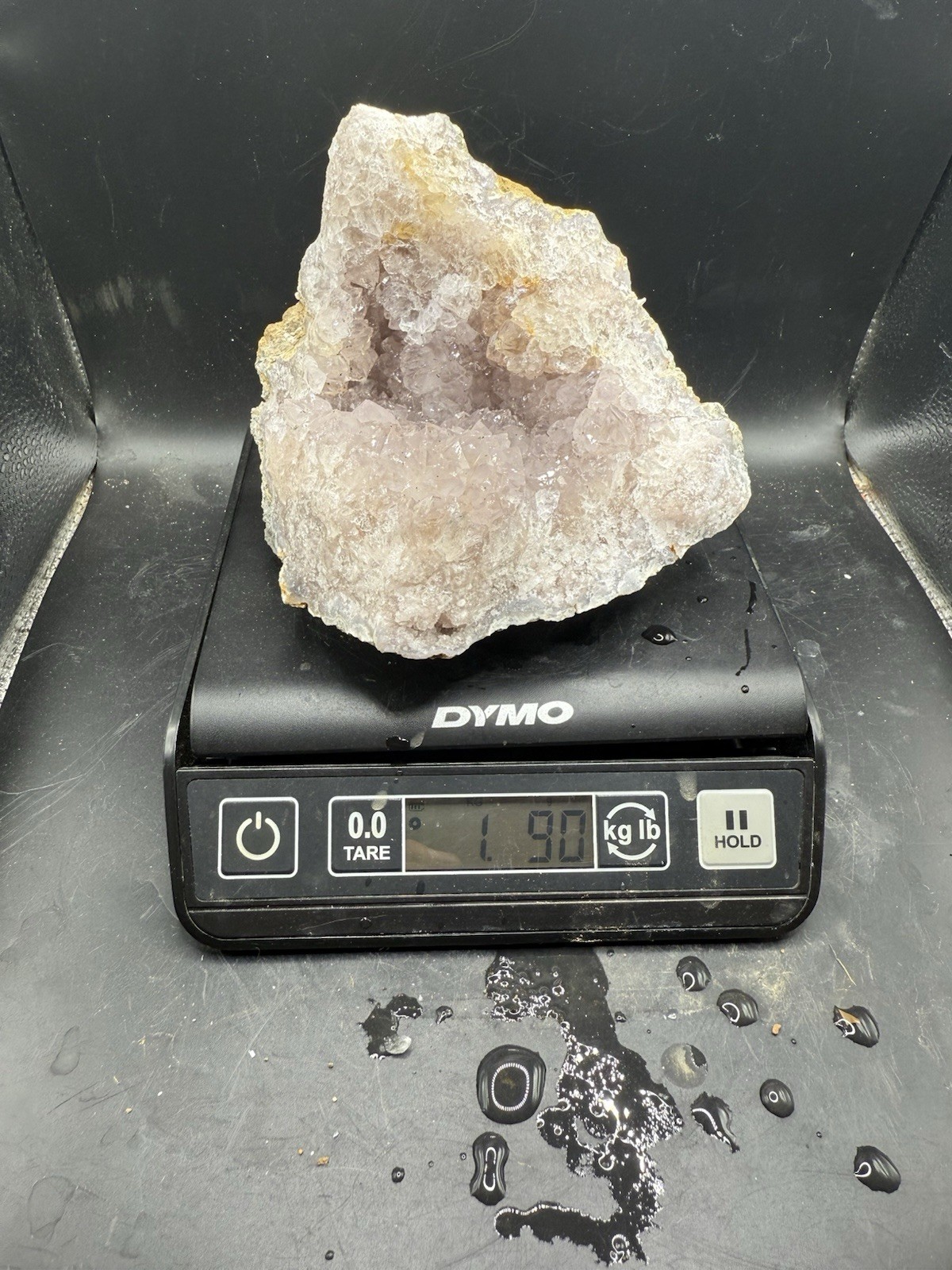 Rare Indiana Amethyst Geode Light Lilac Purple Ametrine 5,450 Carats All Natural