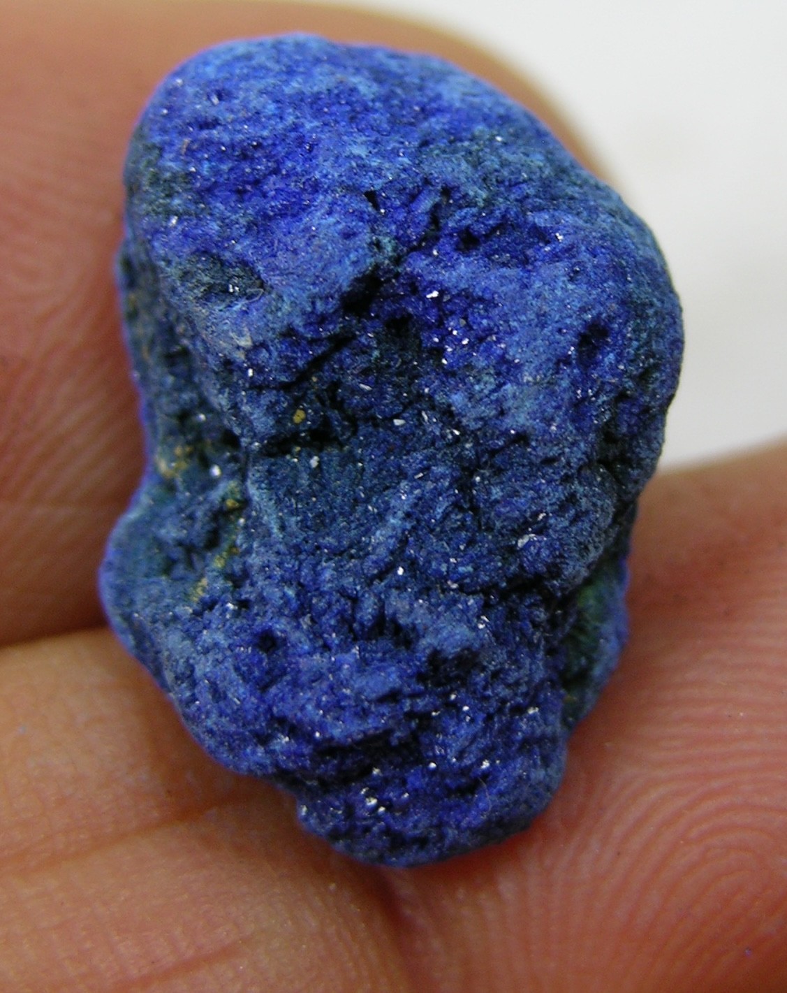 #10 Africa 16.50ct Natural Deep Blue Azurite Crystal Mineral Specimen 3.30g 18mm