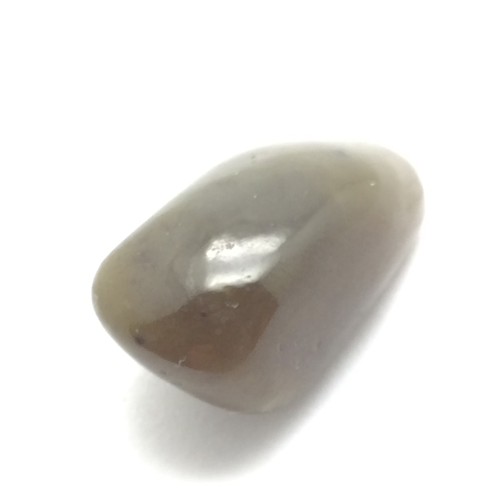 Siberian Jade Pebble Polished Honey Brown Nephrite Jade Vitim River Siberia #16