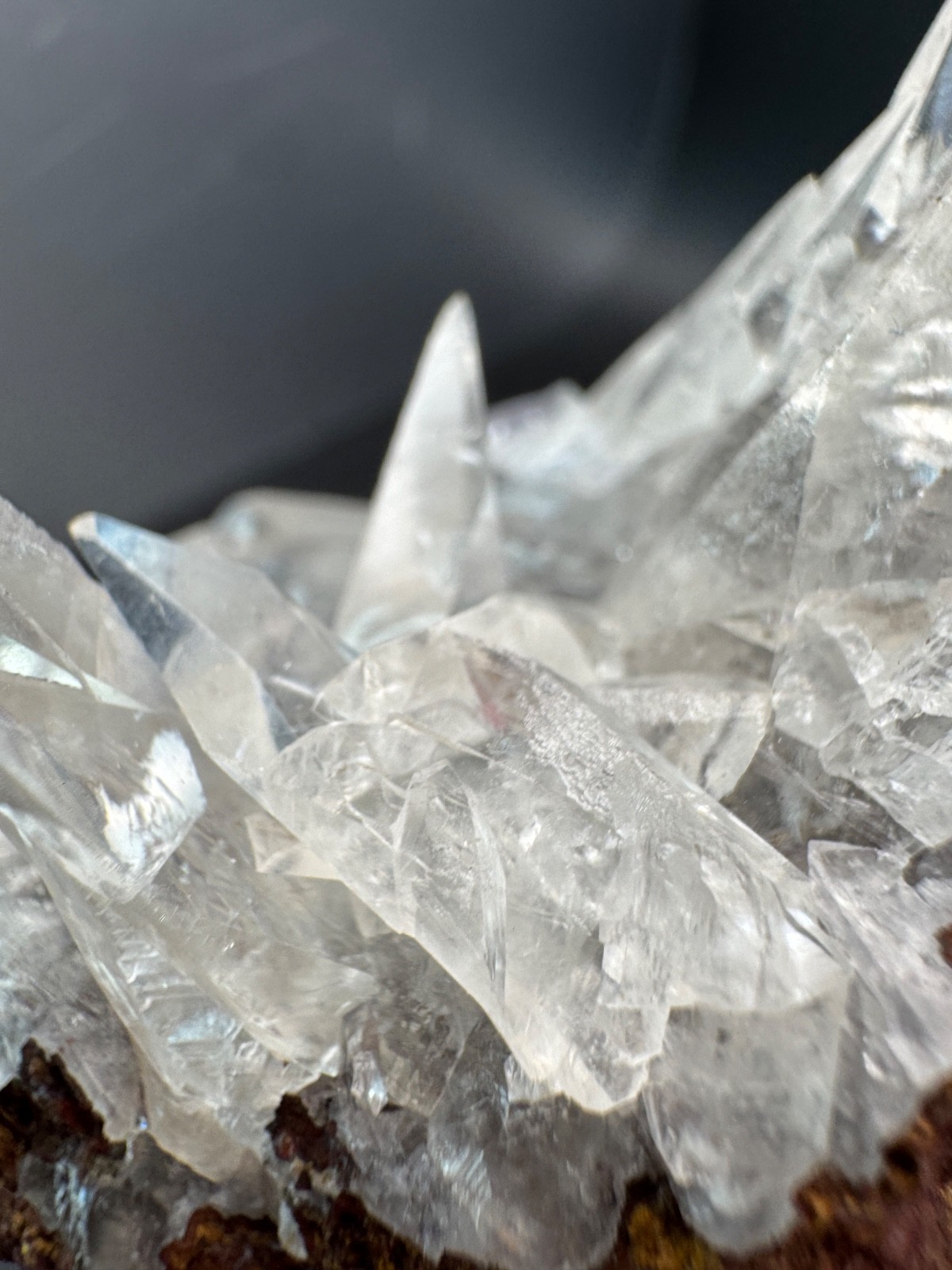 6223 High Quality Sharp, Clear Calcite Cluster Ojuela Mine, Durango MX 58g