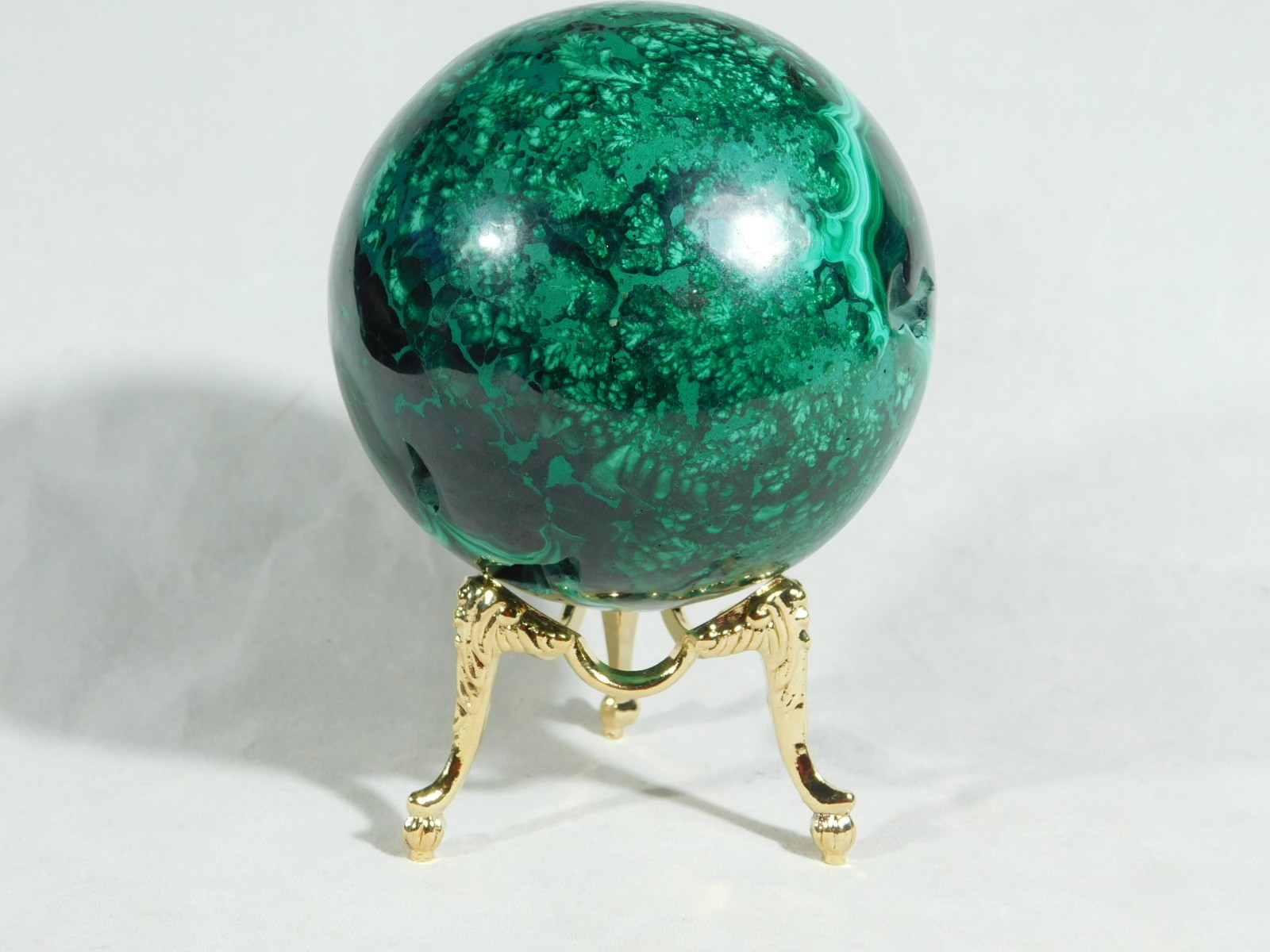 Sphere Display Stand Decorative Design Gold Color Medium Size