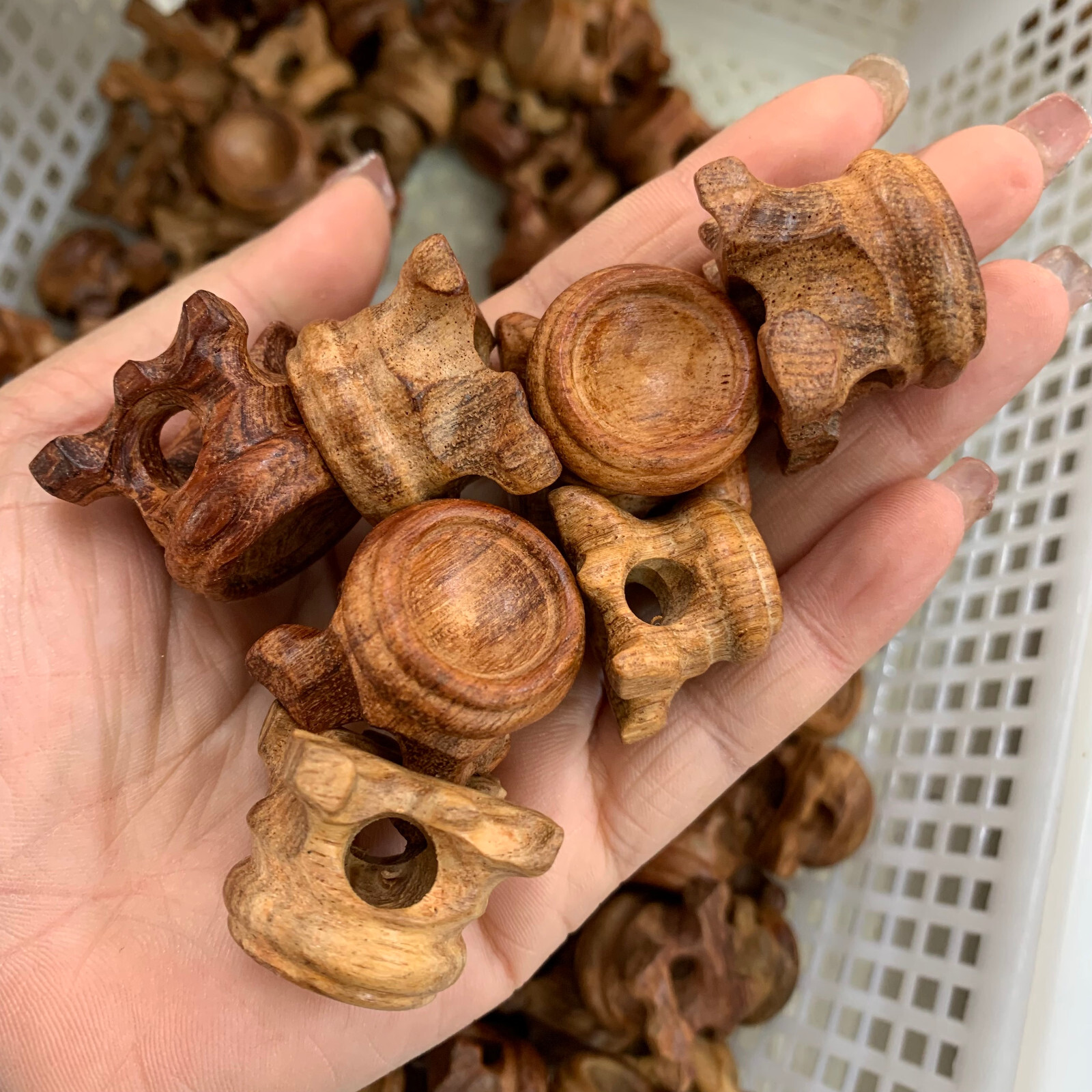 10pcs Resin Wooden Stand Base For Crystal Ball Base Home Decoration 25mm