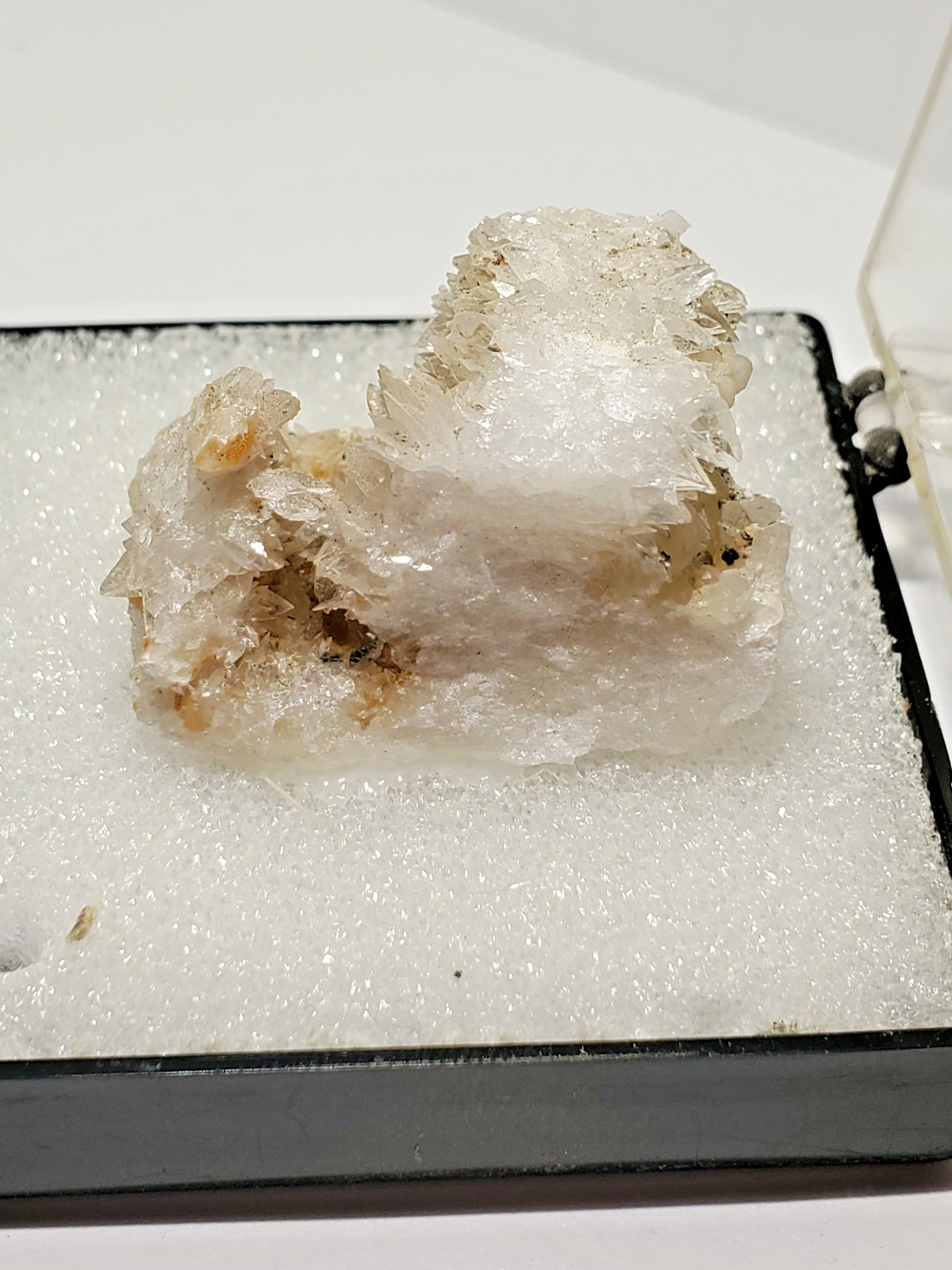 Thumbnail Death Valley Colemanite Crystal Specimen Labeled Borate Matrix Cluster