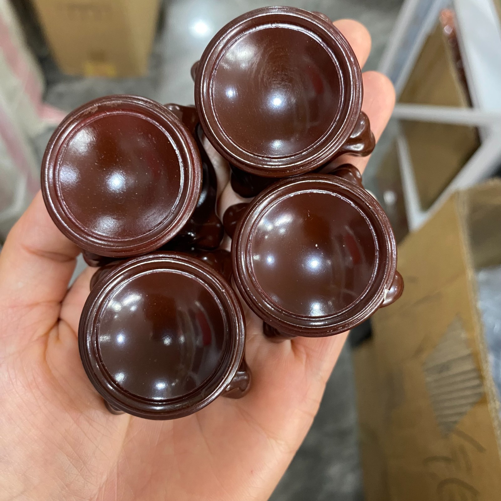 5pcs Wood Display Stand Crystal Ball Sphere Globe Stone Holder