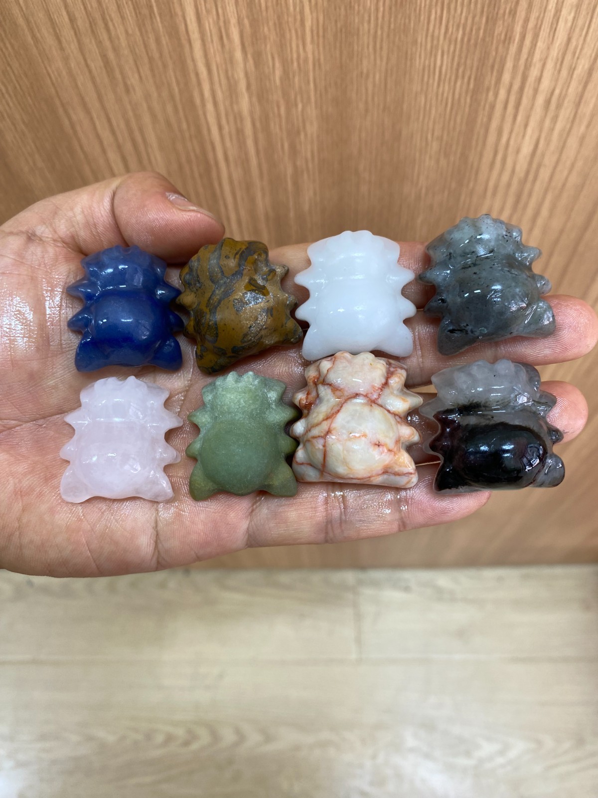 1pc Natural Mixed Quartz Carved Spider skull crystal Reiki healing Gift Decor
