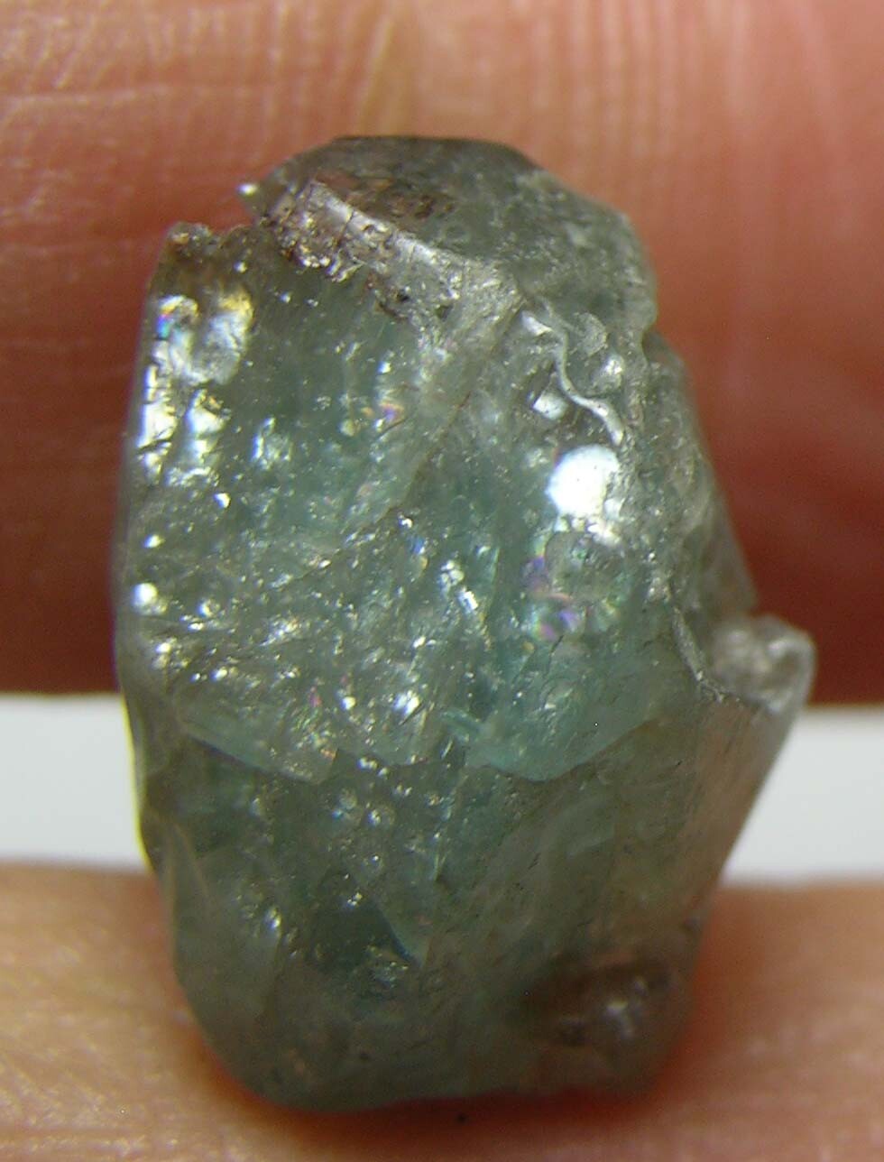 #23 Cambodia 16.50ct Natural Rough Uncut Blue Zircon Crystal Specimen 3.30g 17mm