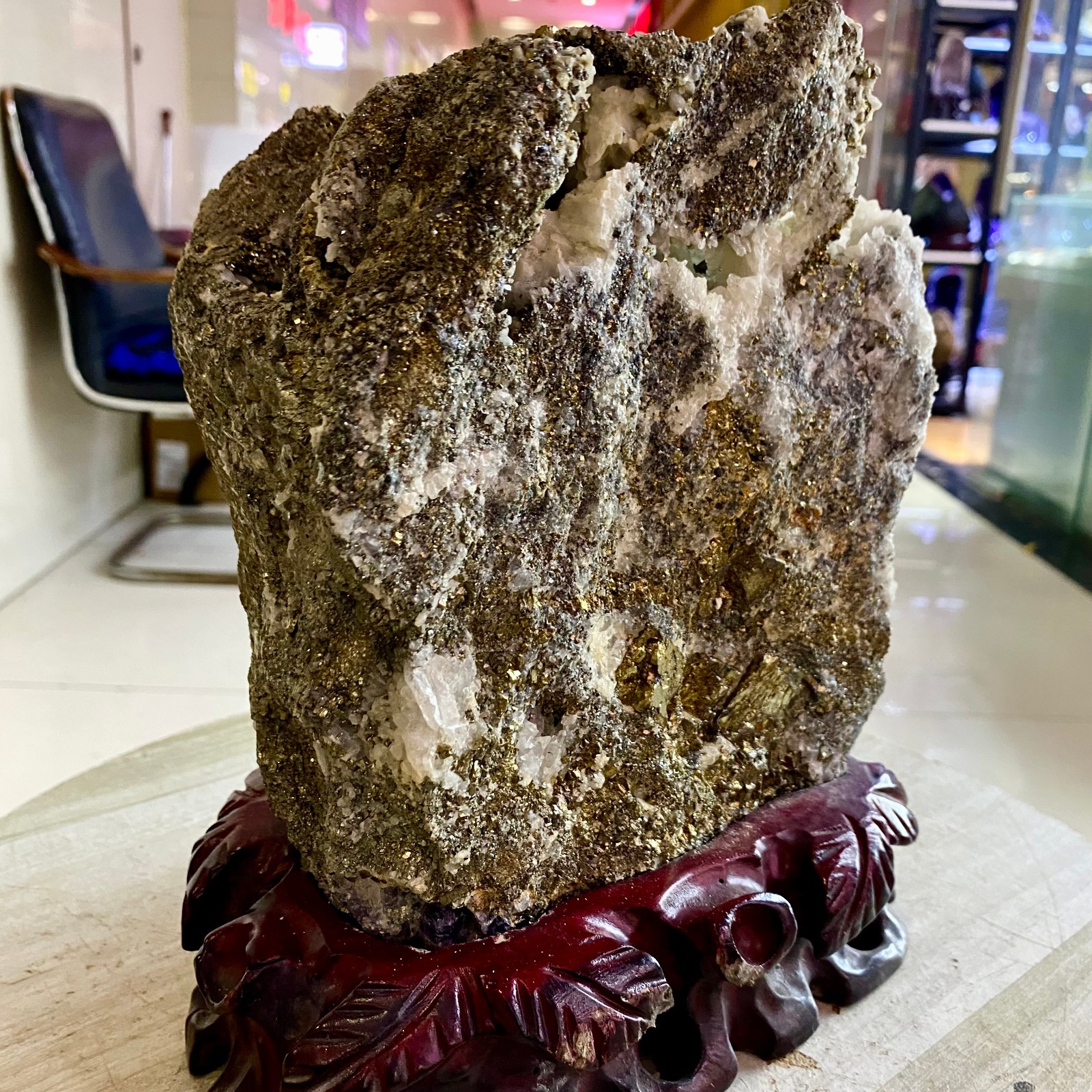 19.64LB Top natural chalcopyrite crystal mineral specimens