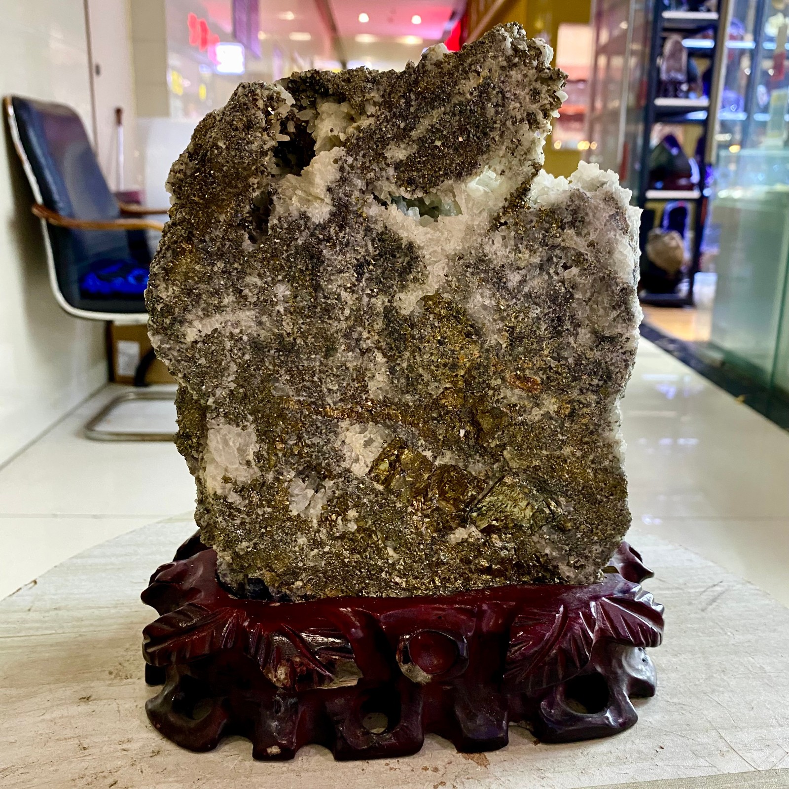 19.64LB Top natural chalcopyrite crystal mineral specimens