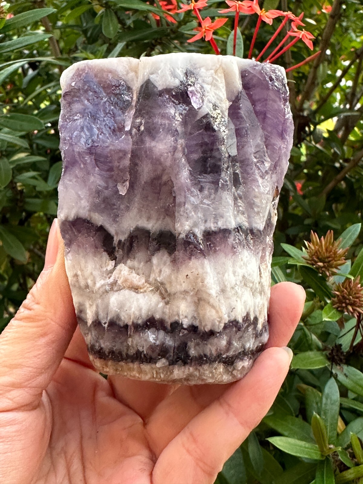 Extra Large Chevron Amethyst Rough Stone, 2″- 7″ Raw Chevron Amethyst Crystals