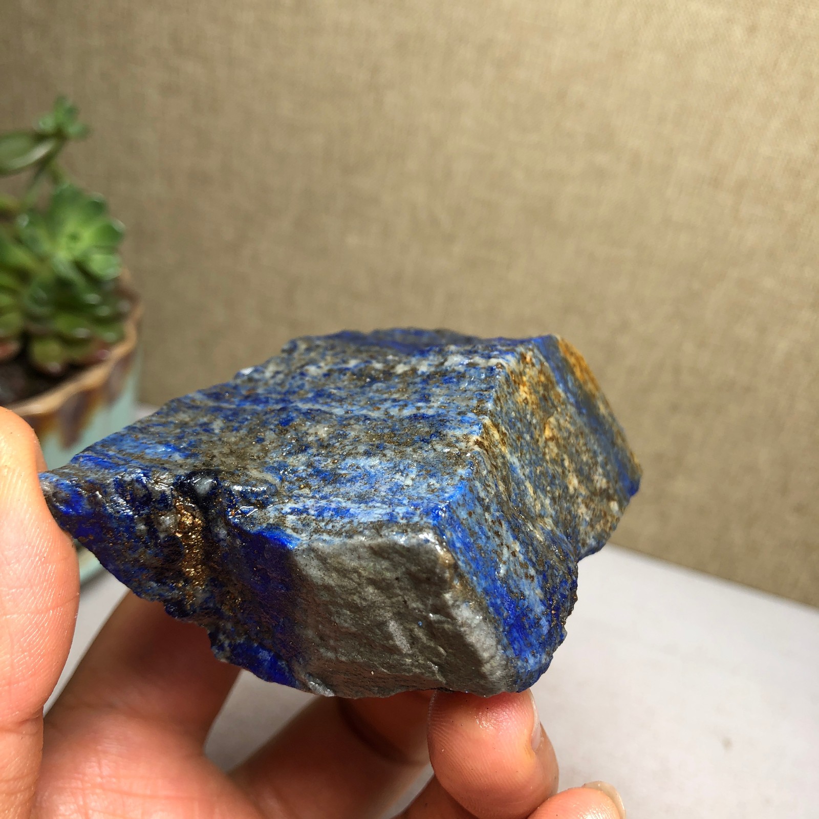 Natural Rough Lapis Lazuli original Crystal uncut Gemstone Mineral 151g A4427