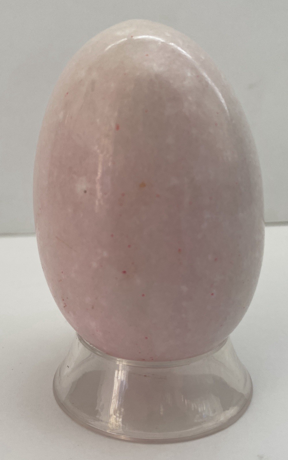 Natural Onyx Stone Egg With Stand Hand Polished Banded Agate Calcite Crystal