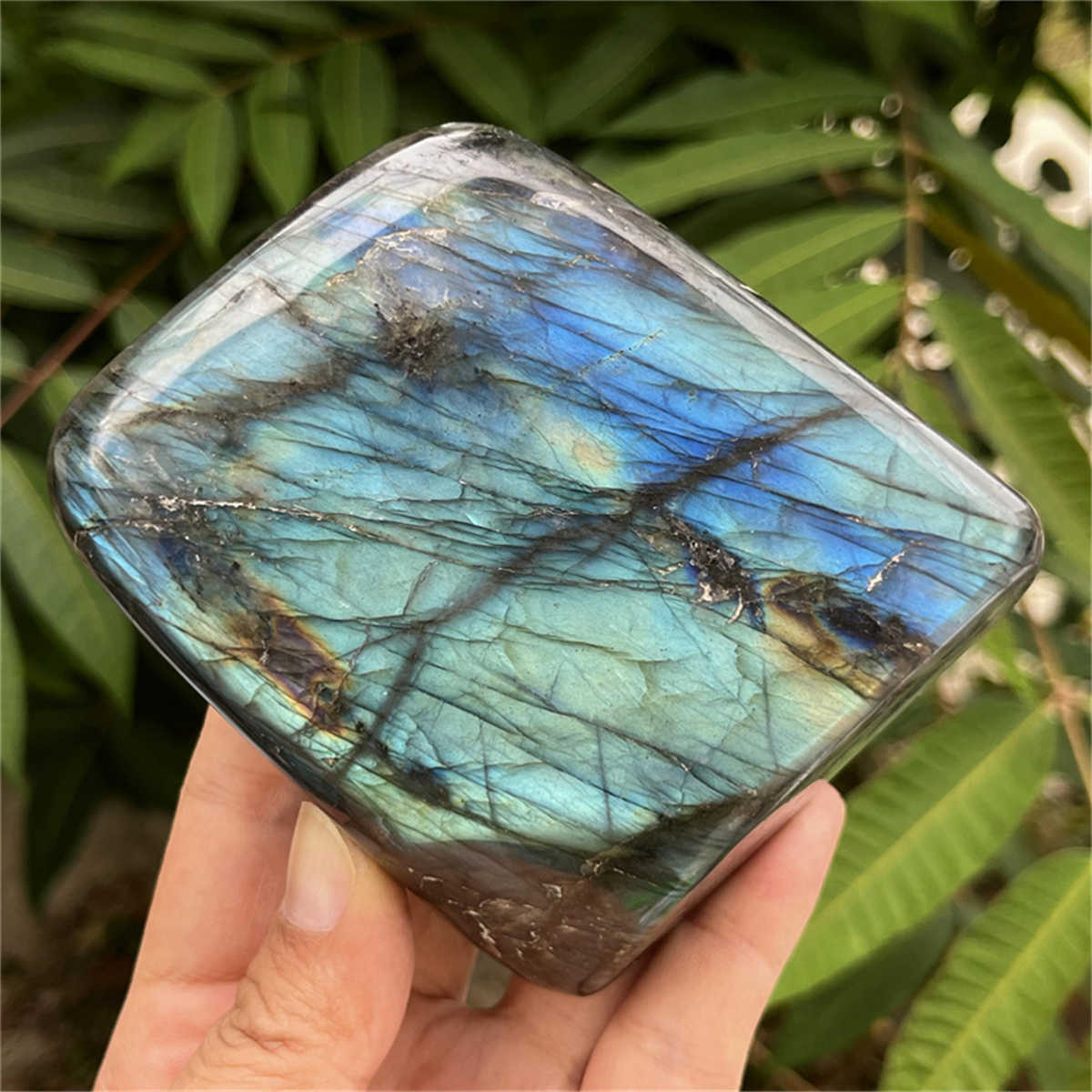 690g Natural Labradorite Mineral Quartz Crystal Mineral Reiki healing