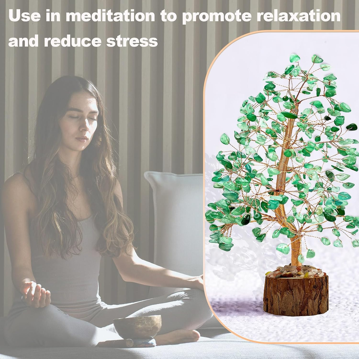 Jade Crystal Healing Chakra Tree of Life, Sister Women Mom Birthday Spiritual Gi