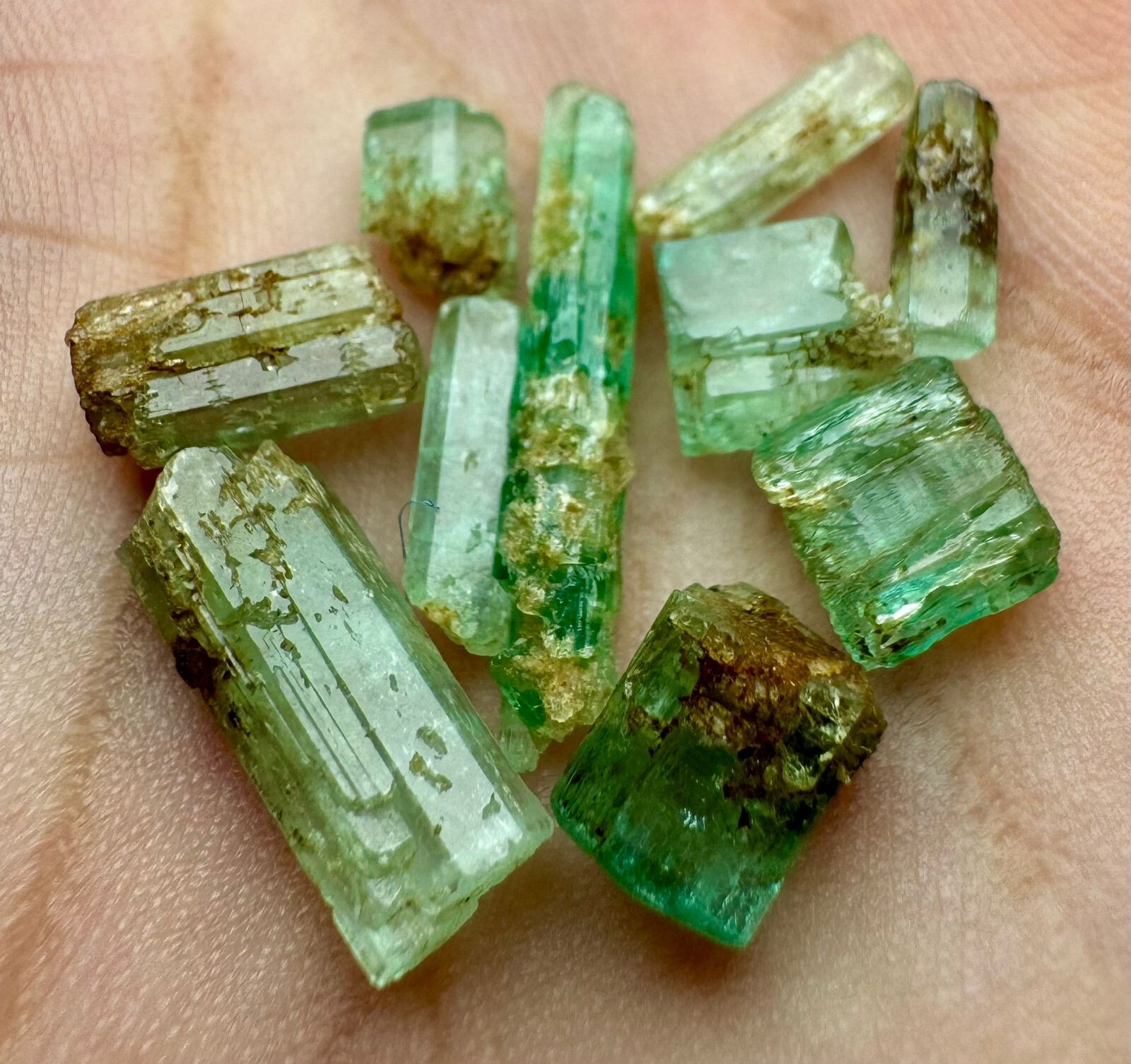 14.60 Carat Gemmy Emerald Crystals Lot From Panjshir Afghanistan