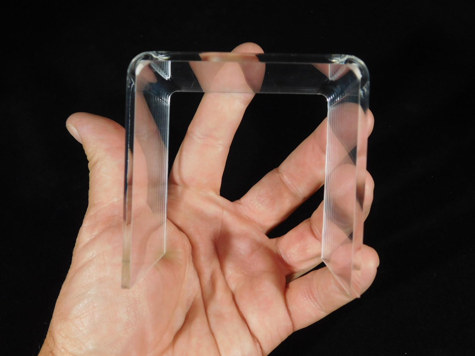 Display Stand Riser Type Clear Lucite Tall Medium Size