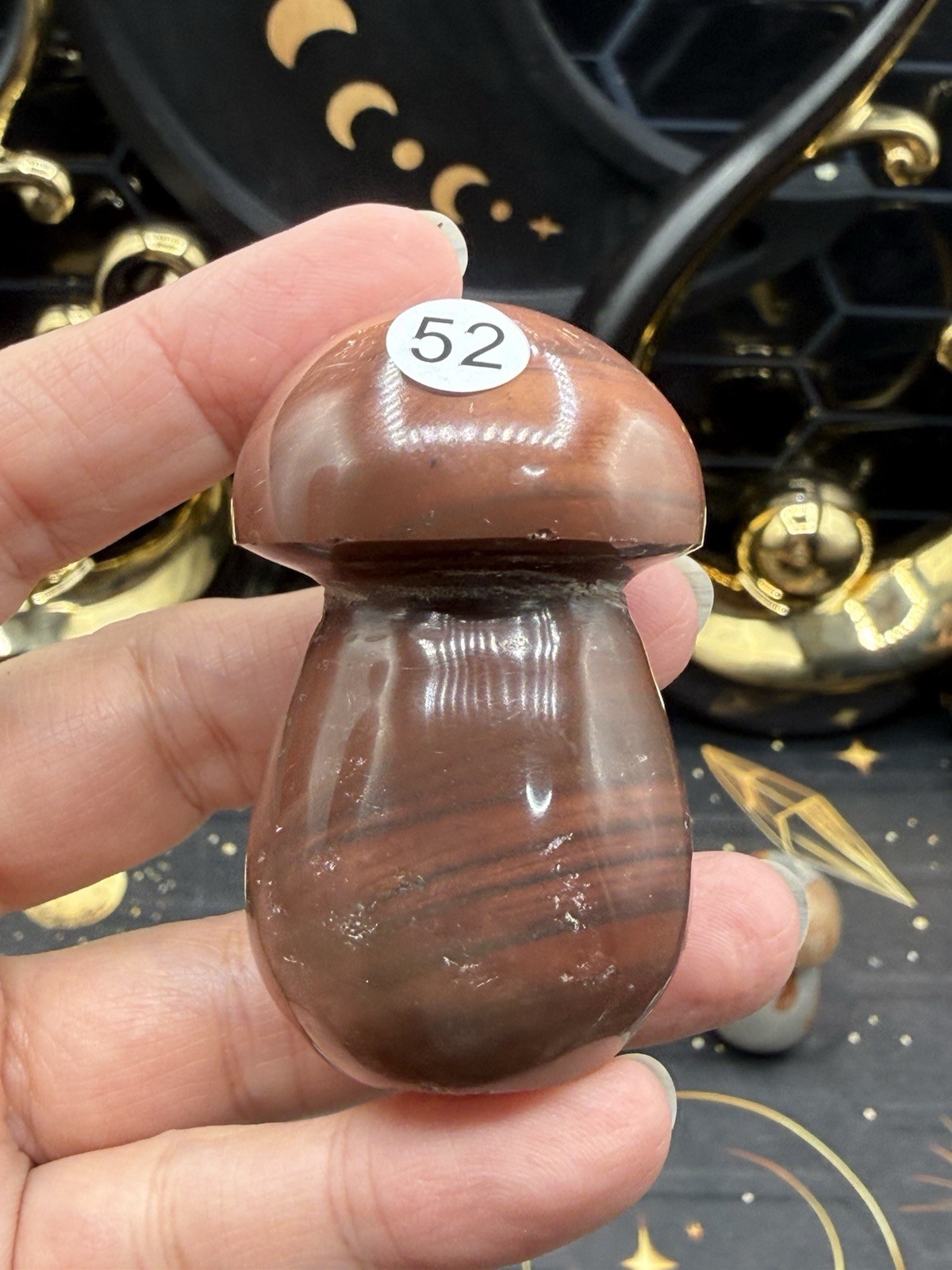 Natural Polychrome Jasper Mushrooms Carvings Free shipping
