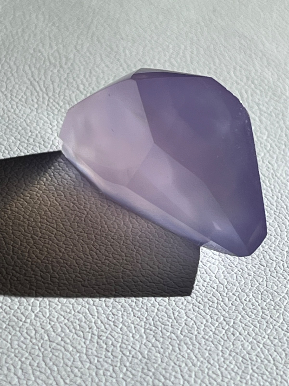 Purple chalcedony 27.05 ct One of Kind Geometric Pendant. Origin : Indonesia.
