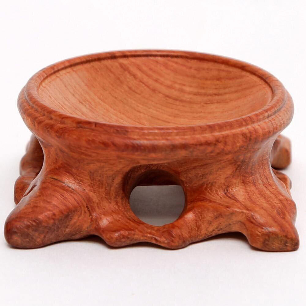 For Crystal Ball Sphere Globe Stone Holder Wooden Display Stand Base Decoration