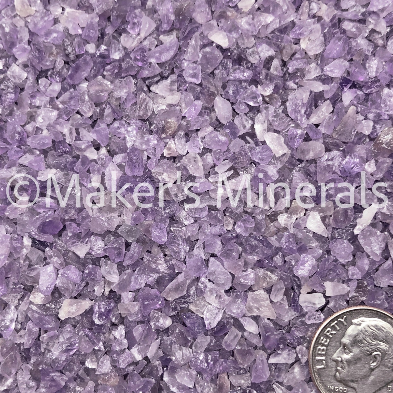 Crushed Amethyst A+, Gravel (4mm-2mm), Gems for Stone Inlay, Crafts, Jewelry