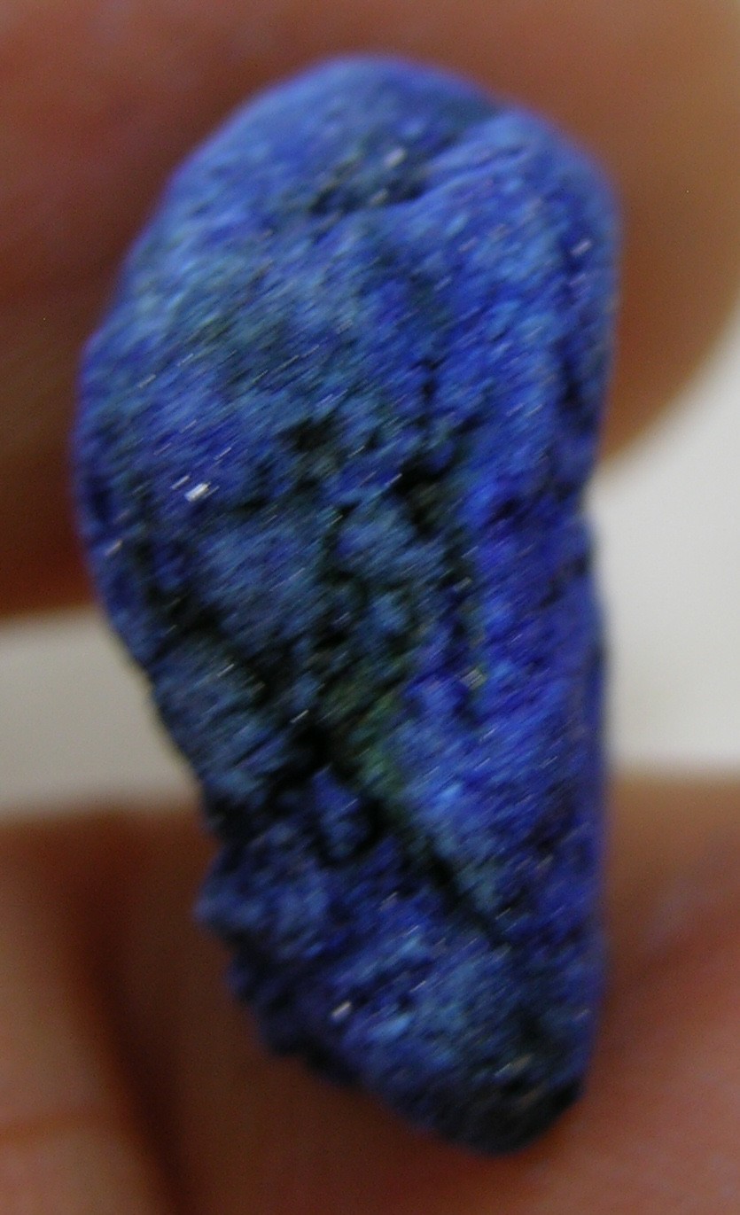 #10 Africa 16.50ct Natural Deep Blue Azurite Crystal Mineral Specimen 3.30g 18mm